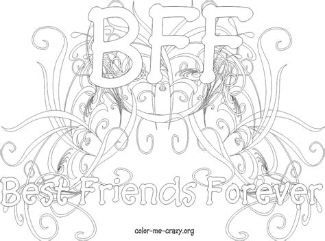 colormecrazyorg  bff coloring pages