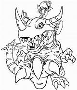 Digimon Ausmalbilder Pintar Tegninger Farvelægning Malvorlagen Trickfilmfiguren Sheets Ausmalen Coloringhome Advertisement Aktiviteter Websincloud sketch template