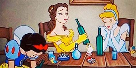 disney princesses misbehave in normal pictures of belle snow white