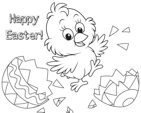 happy easter coloring pages images   easter coloring