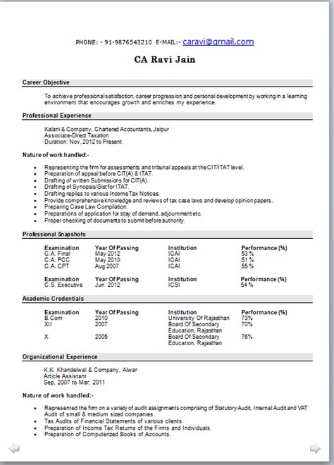 Resume With Cover Letter Sample