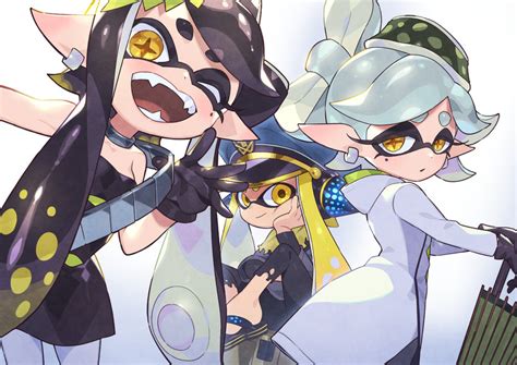 Callie Marie And Agent 3 Splatoon And 1 More Drawn By Kin Niku