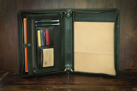 leather organizer  leather document folder leather portfolio  document holder tablet