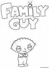 Stewie Coloring Guy Pages Family Griffin Printable sketch template