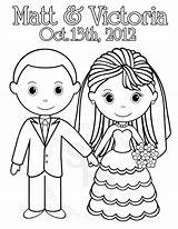 Bride Coloring Groom Pages Printable Wedding Personalized Kids Color Getdrawings Activity Getcolorings Party Colorings sketch template