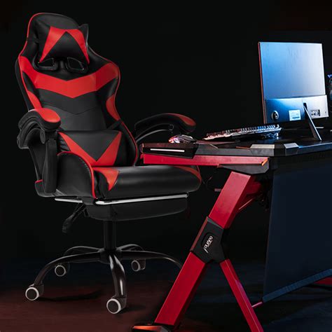 adjustable racing style gaming chair reclining ergonomic computer game