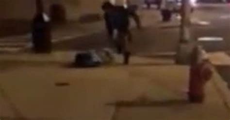 horror footage shows man punch and kick pregnant girlfriend and