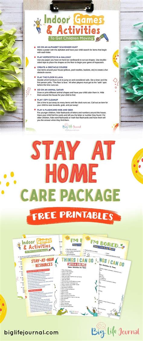 stay  home  printable care package care package printables