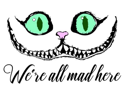 Cheshire Cat Svg Alice In Wonderland Svg Cheshire Cat Smile Etsy