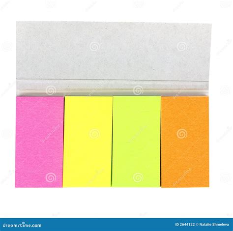 set  colorful sticky paper stock photo image  attach sticker