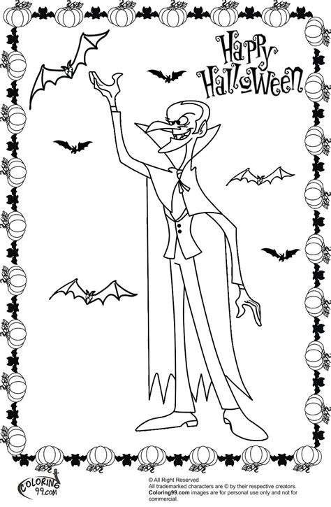 halloween dracula coloring pages minister coloring