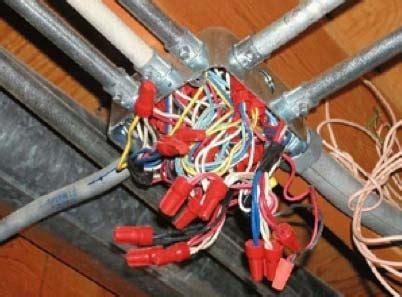 splicing electrical wires junction box