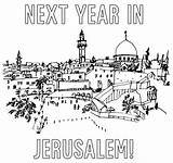 Palestine Jerusalem sketch template