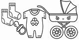 Baby Coloring Pages Accessories Registry sketch template