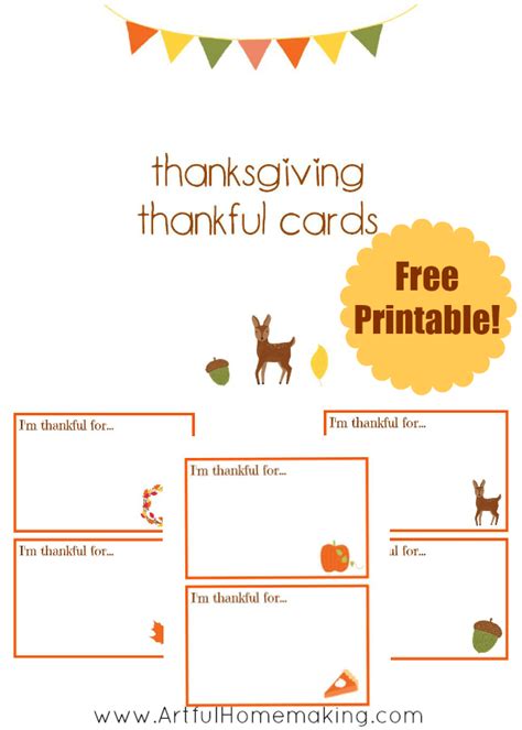 count  blessings   printable cards artful homemaking