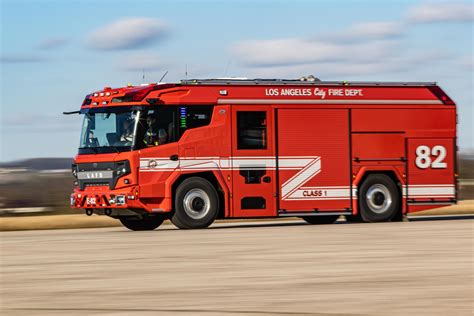 rosenbauer rtx electric fire truck