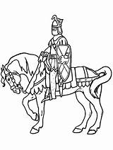 Kleurplaat Paard Ridder Ridders sketch template