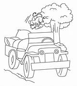 Coloring Pages Jeep Momjunction Truck Monster sketch template