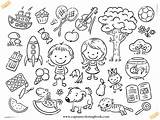 Coloring Pdf Book Objects sketch template