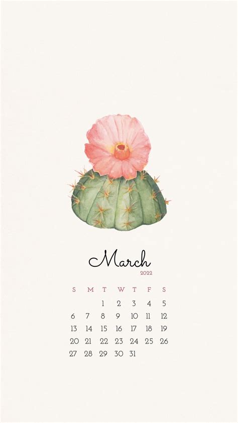 printable march  calendars cute basic calendar