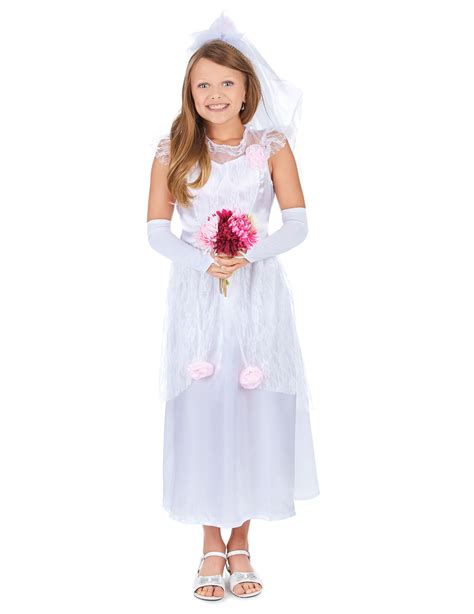 bruidskostuum voor meisjes kinderkostuumsen goedkope carnavalskleding vegaoo
