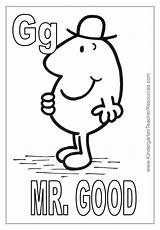 Mr Pages Coloring Men Good Grumpy Template sketch template