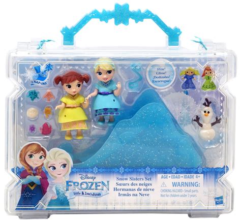 disney frozen  kingdom snow sisters mini doll playset walmart
