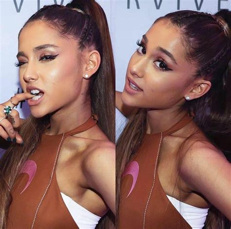 ariana grande s mouth could be used for more than just her fingers