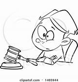 Judge Drawing Gavel Cartoon Royalty Toonaday Judges Outline Illustration Clipart Getdrawings Sitting Boy Rating sketch template