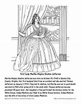 Dolley Madison Jefferson sketch template