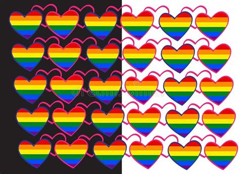 background chain rainbow flag lgbt heart symbol of gays and lesbians