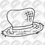 Hat Straw Outline Clipart Watermark Register Remove Login sketch template