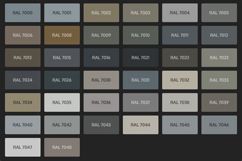 grupo pavin suelos  pavimentos industriales carta de colores ral classic tonos grises