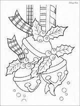 Coloring Christmas Ornaments Pages Tree Print Printable Color sketch template