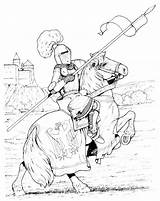 Ridders Kleurplaat Cavalieri Knights Rittern Malvorlage Ausmalbild Kleurplaten Stemmen Stimmen sketch template