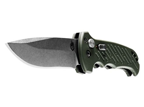 gerber  auto  anniversary automatic opening knife   black wolf supply