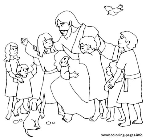 jesus christ  children coloring page printable