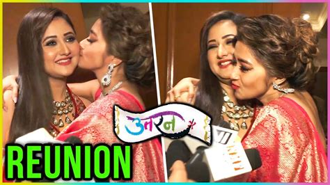 uttaran stars rashami desai and tina dutta reunite at an event youtube