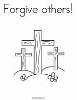 Coloring Others Forgive Crosses Pages Jesus Color Cross Noodle Printable Print Favorites Login Add Designlooter Easter Twistynoodle Twisty sketch template