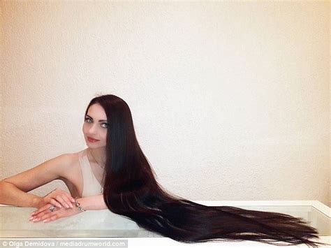 Russian Woman With Five Foot Long Hair Nicknamed Rapunzel Daily Mail
