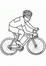 Coloring Pages Bicycle Riding sketch template