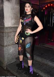 Charli Xcx Steps Out In Insect Themed Sheer Dress For Naked Heart