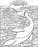 Ness Loch Monster Coloring Printable Pages Etsy sketch template