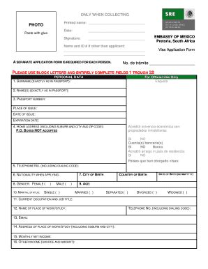 printable mexican immigration forms  fill   forms