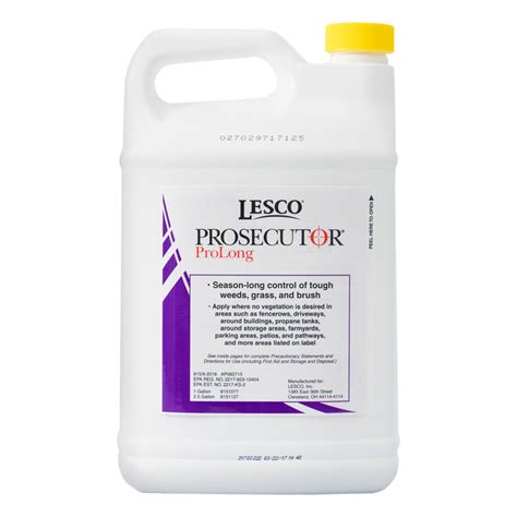 Lesco Prosecutor Prolong Non Selective Liquid Herbicide Siteone
