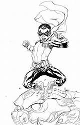 Damian Wayne Wolverine Spider sketch template