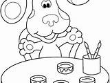 Clues Blues Coloring Pages Printable Getcolorings sketch template