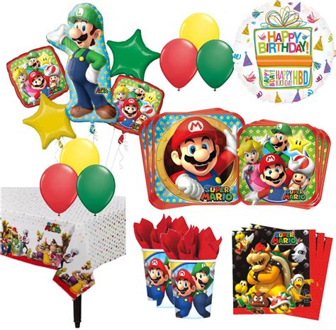 Jp Ultimate 16 Guest 94pc Super Mario Brothers Birthday