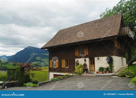 typical residential house stock image image  mountains