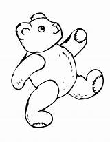 Bear Teddy Coloring Pages Drawing Bears Colouring Line Chicago Template Clipart Pic Walking Cartoon Realistic Paddington Print Gangsta Paw Clip sketch template